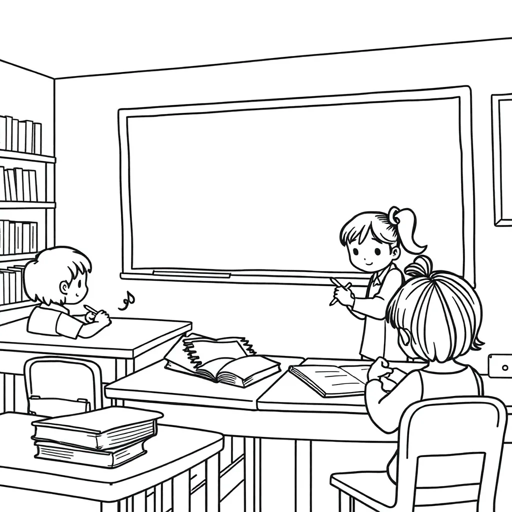 Student editing and proofreading work