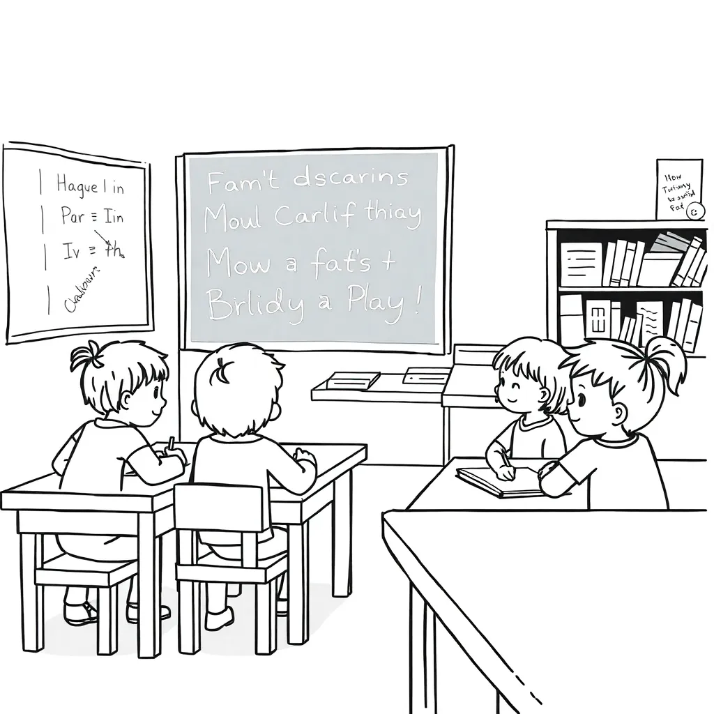 Student writing informative text