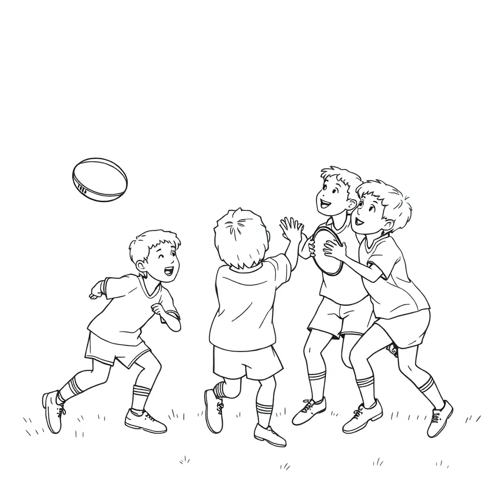 Rugby skills illustration