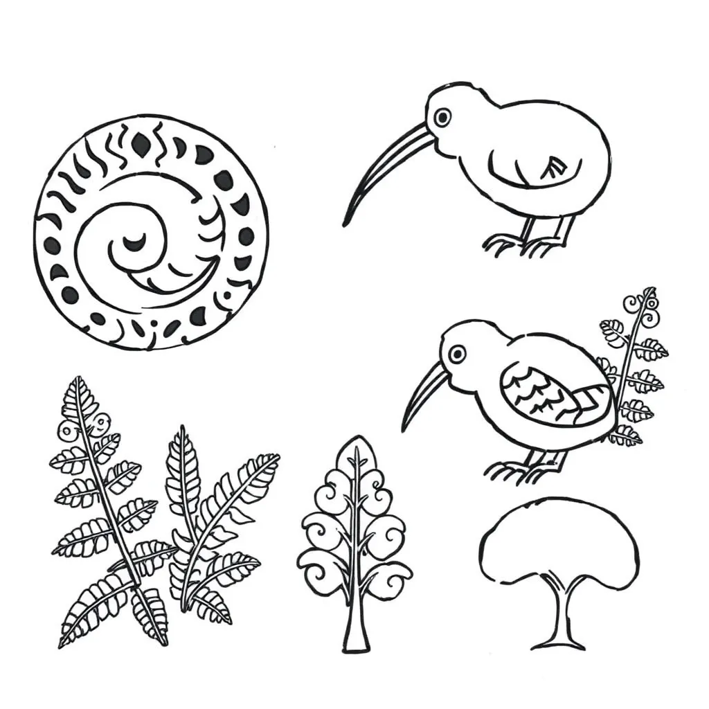 Māori numbers illustration