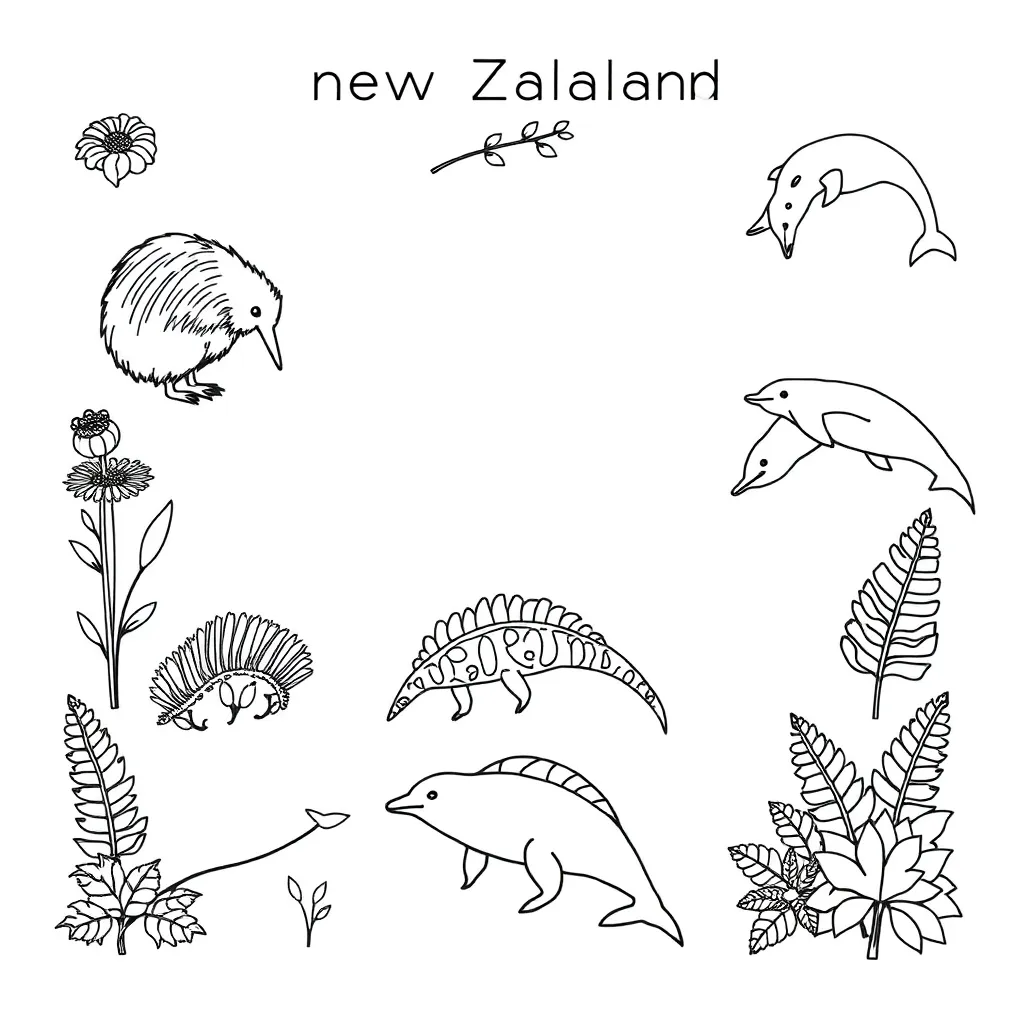 Māori counting objects illustration