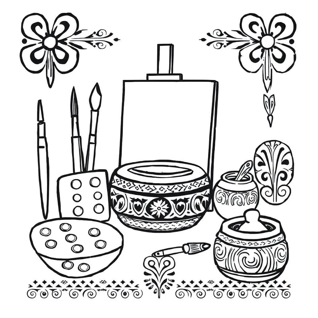 Cultural art and diversity illustration