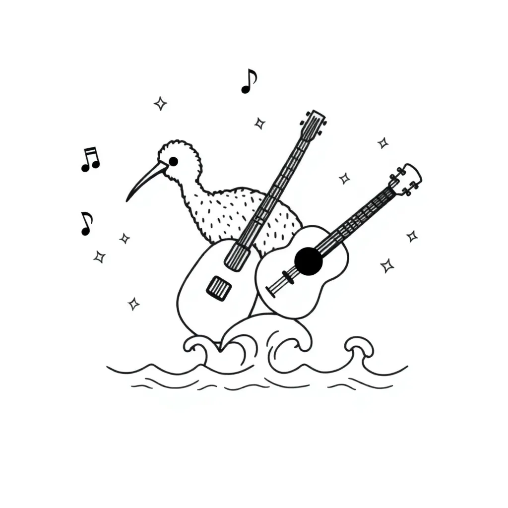 K-Pop music and entertainment illustration