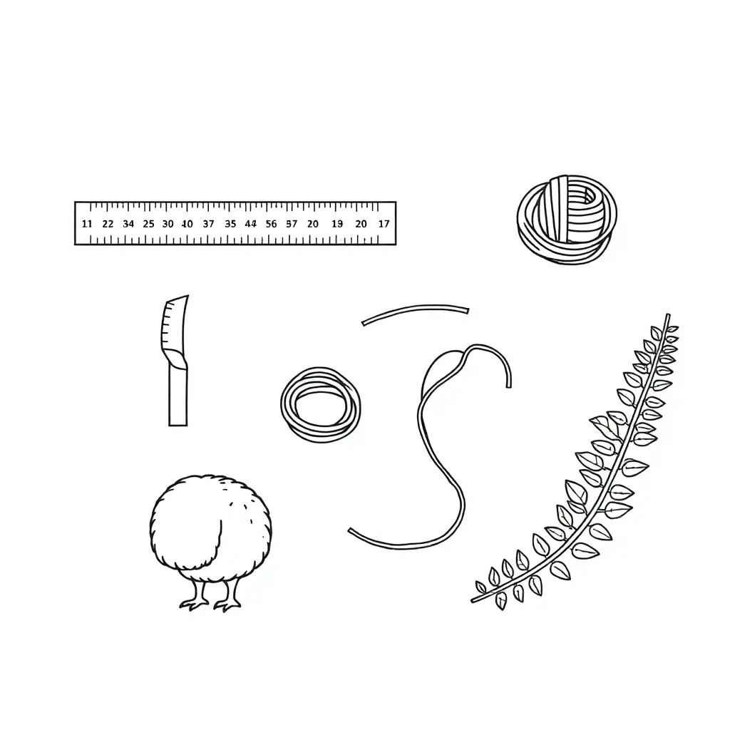 Metric ruler and measuring tools