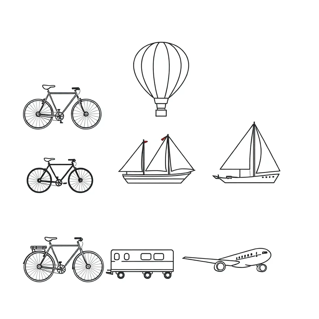 Various transportation modes in Bangkok