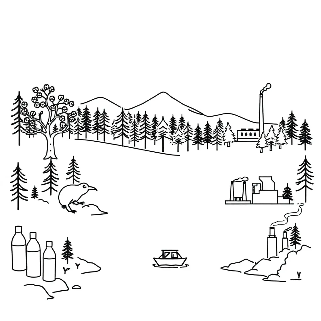 Environmental impact illustration