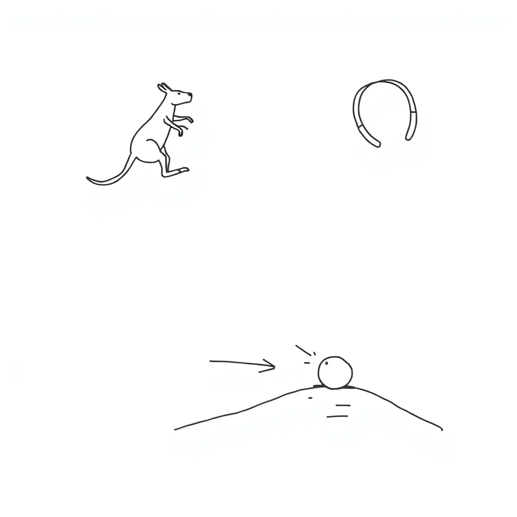 Forces and motion illustration showing push and pull forces
