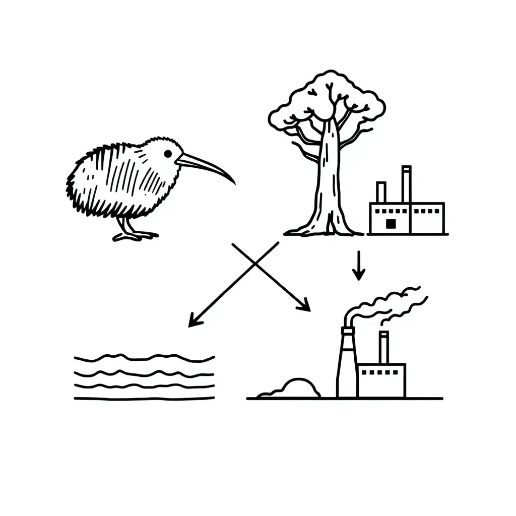 Environmental impact illustration
