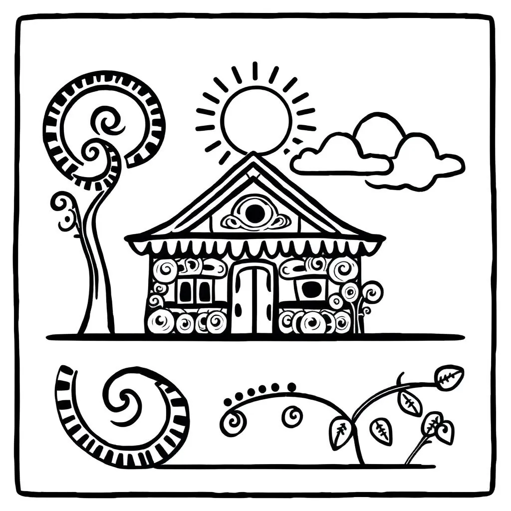 Māori greeting illustration