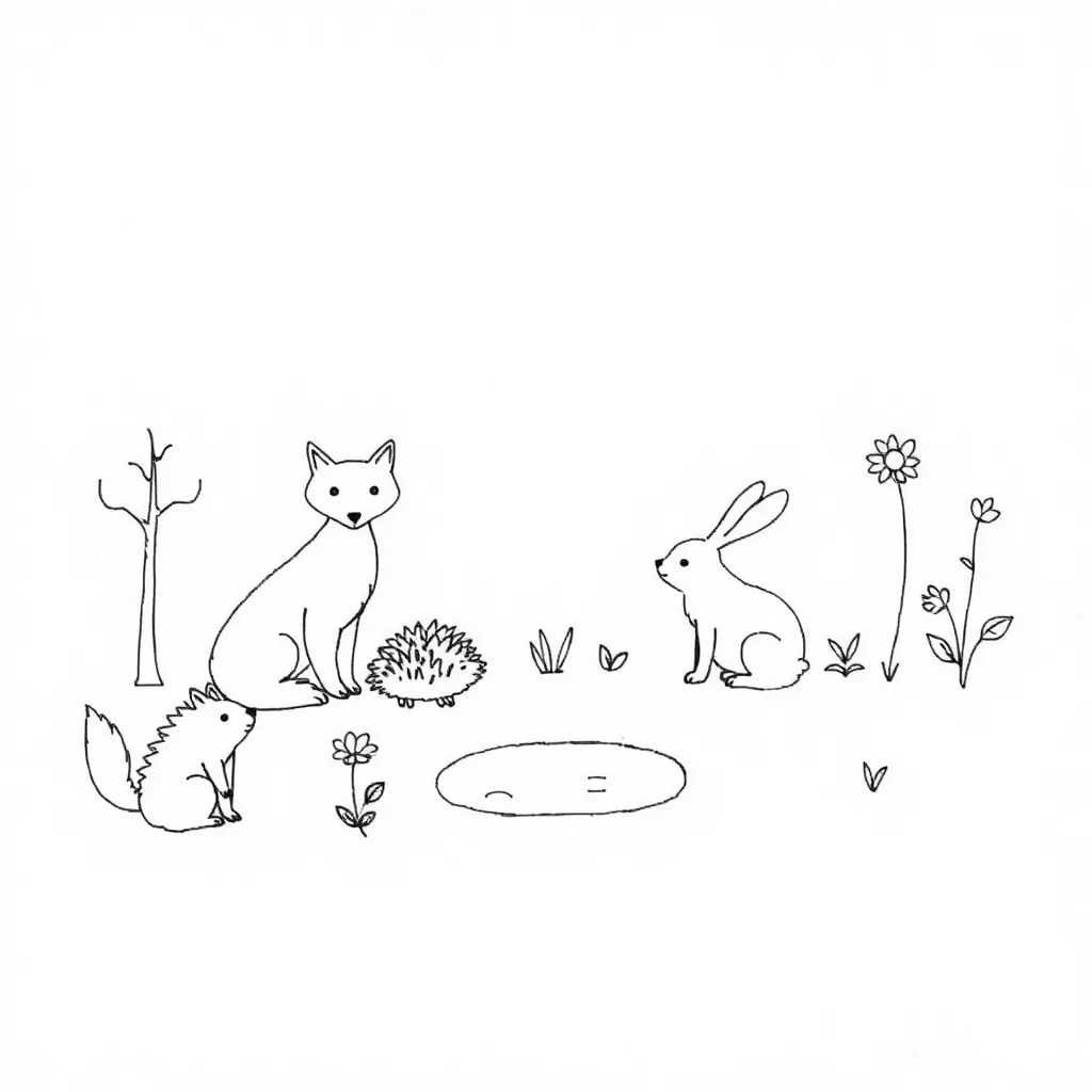 Grammar and parts of speech illustration