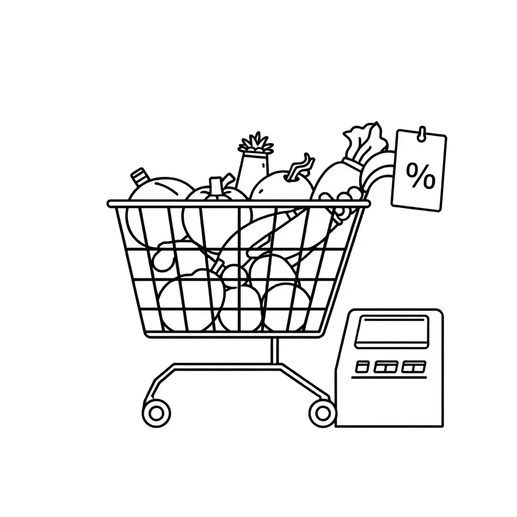 Shopping discount illustration