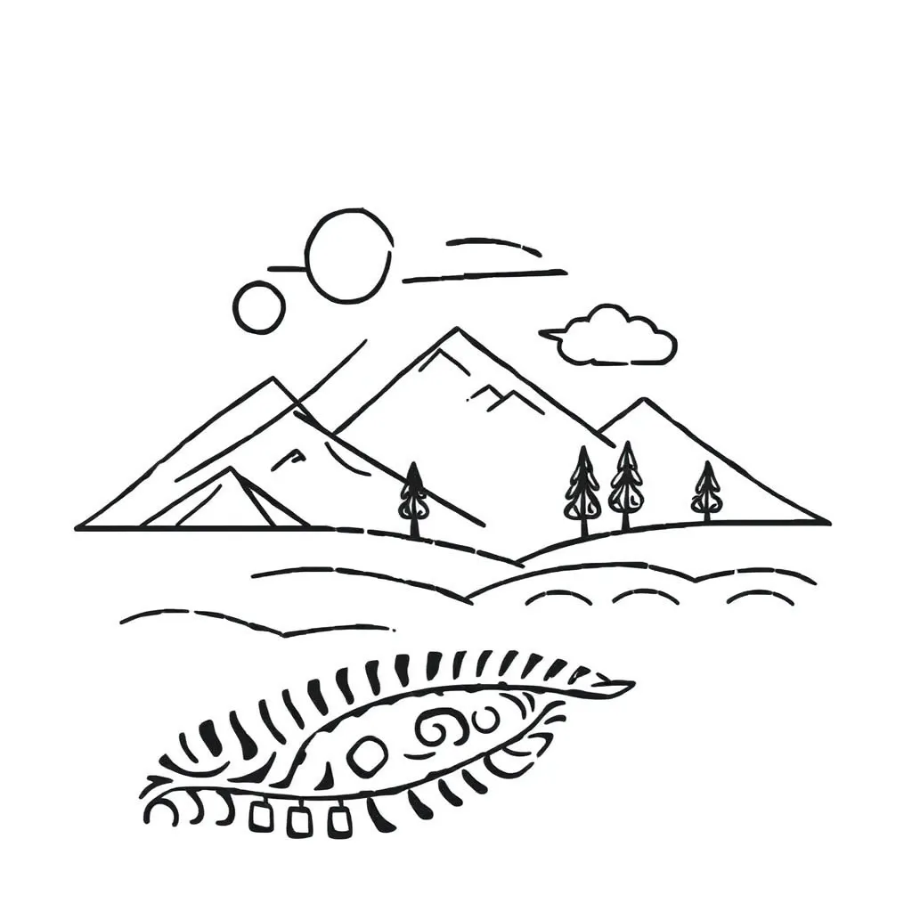 Geometry shapes and Māori patterns