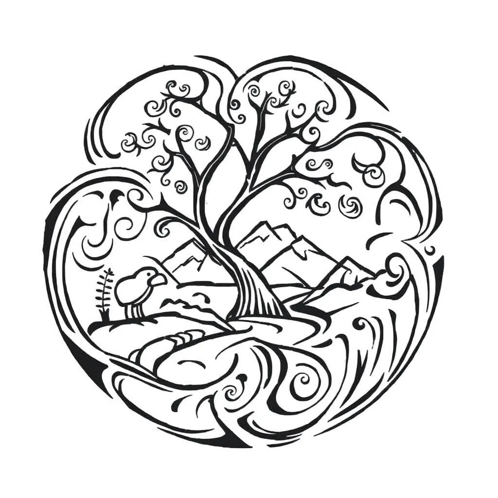 Health and wellbeing illustration