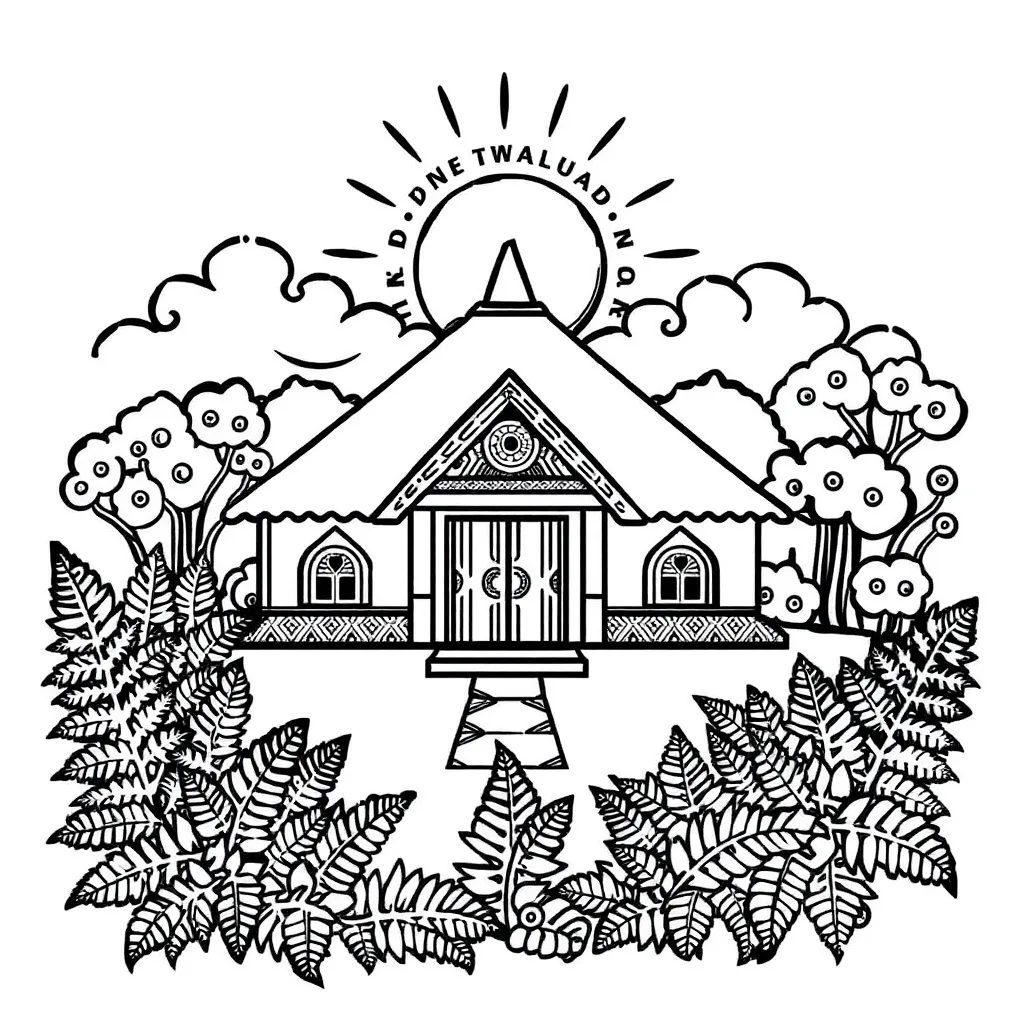 Māori koru design representing growth and flourishing