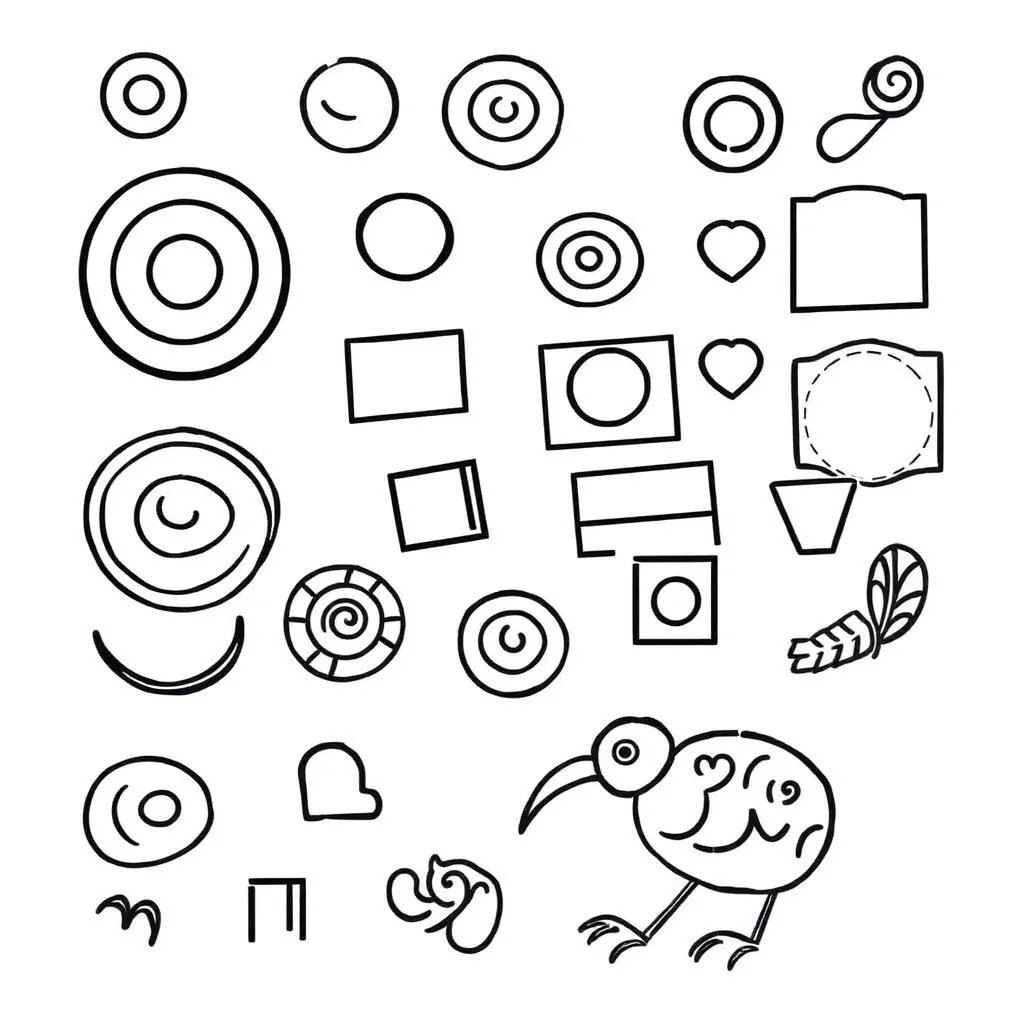 Shapes rotating and reflecting