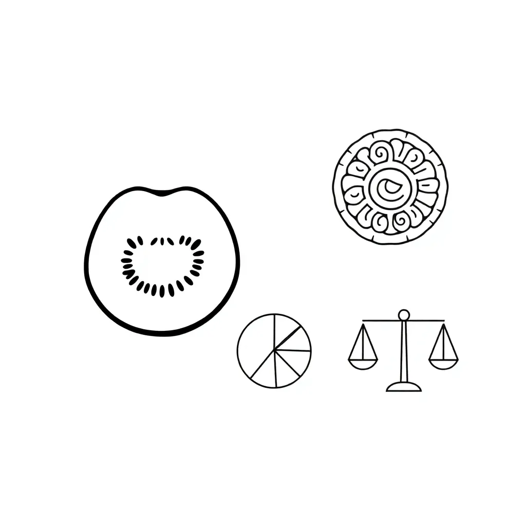 Fractions and percentages illustration