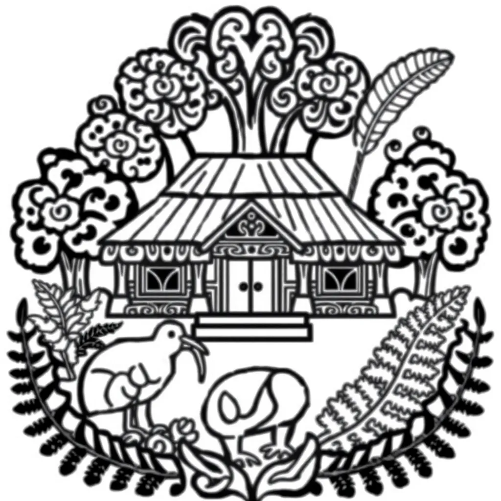 Māori cultural display with kīwaha and whakataukī