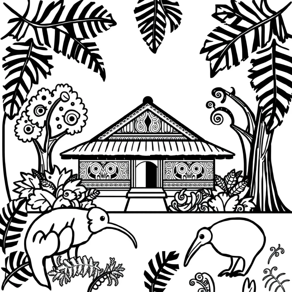 Māori cultural symbols and waterways