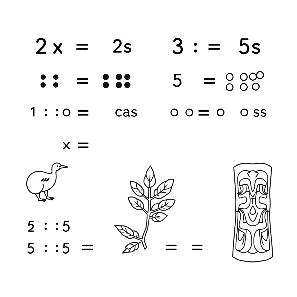 Multiplication cards illustration