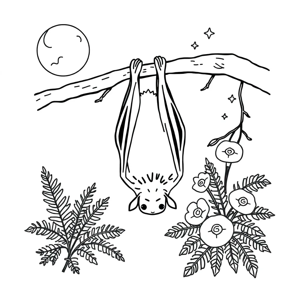 New Zealand short-tailed bat illustration