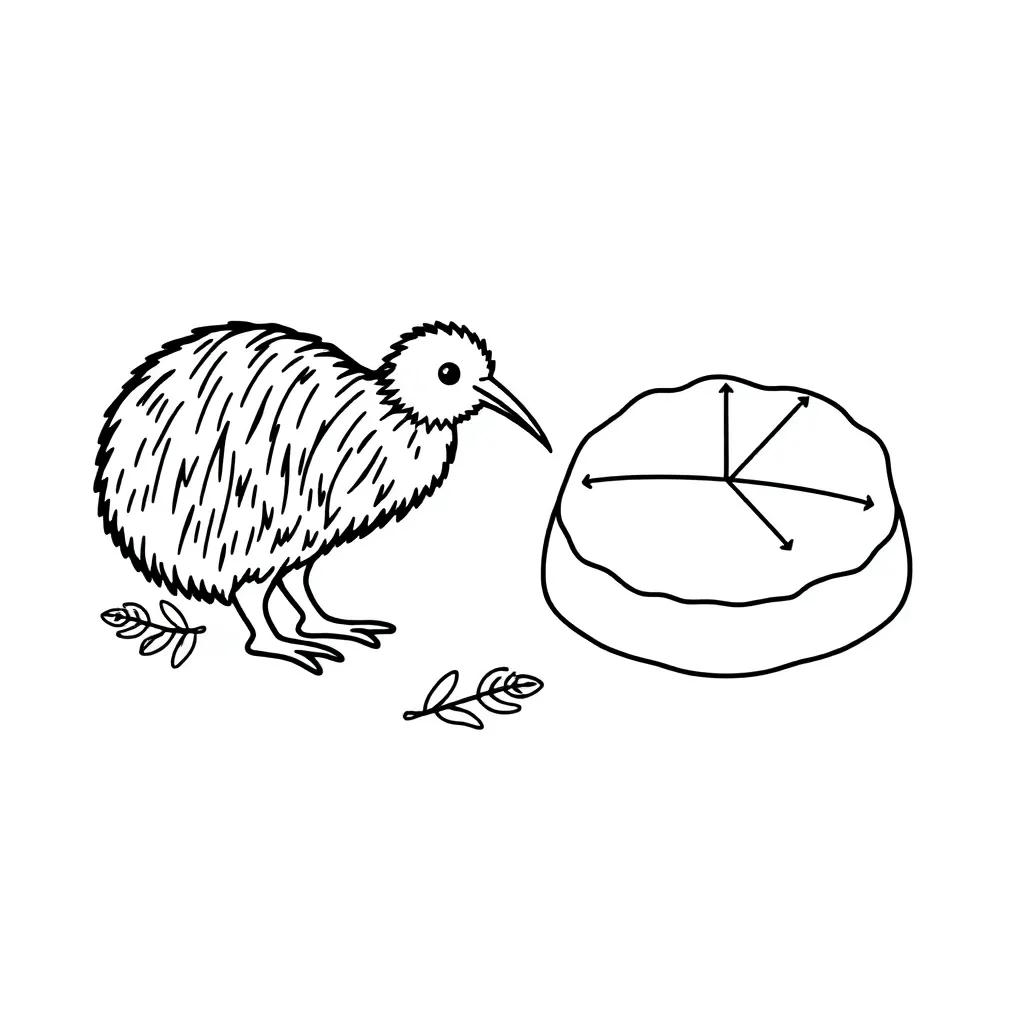 Mathematical division and fractions illustration