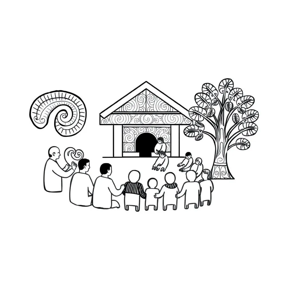 Māori cultural symbols and patterns