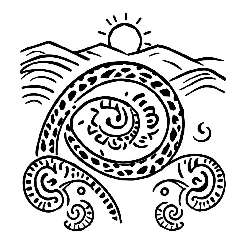 Māori movement and kapa haka illustration