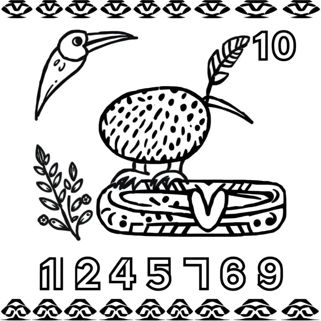 Numbers and mathematical symbols illustration
