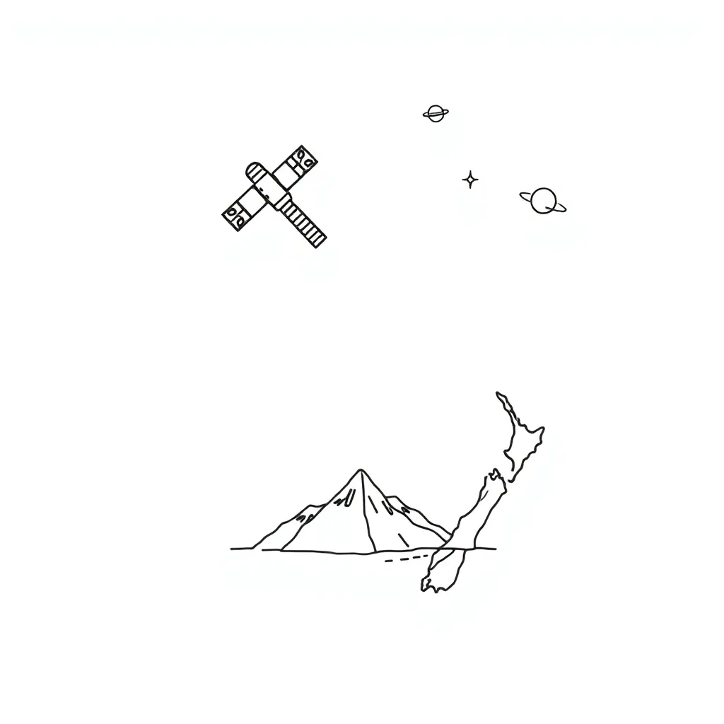 Satellite orbiting Earth