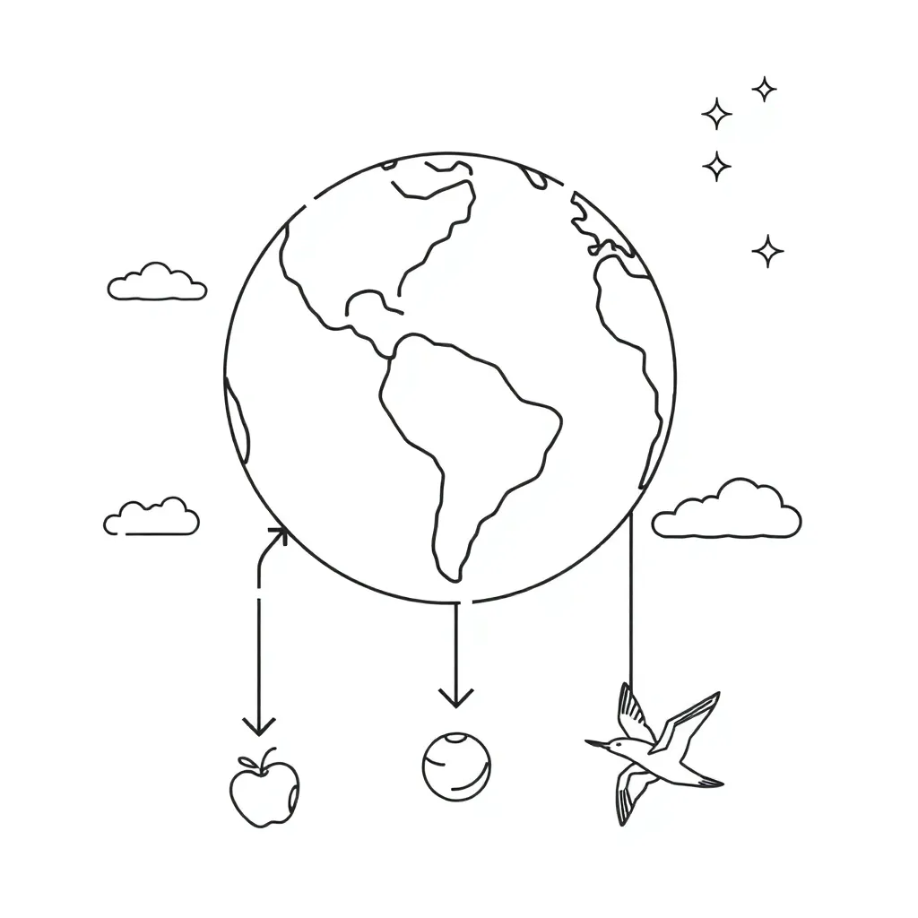 Objects falling due to gravity