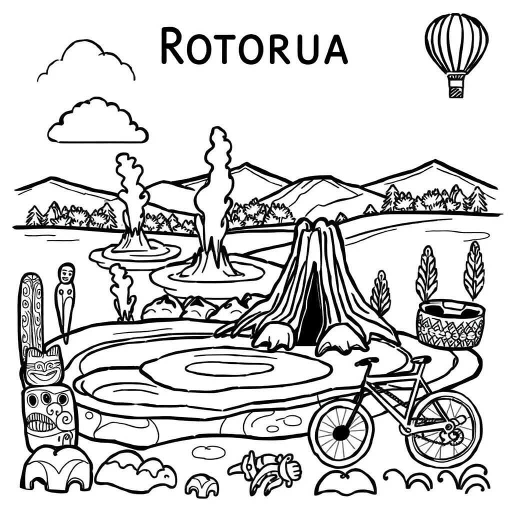Rotorua geothermal landscape