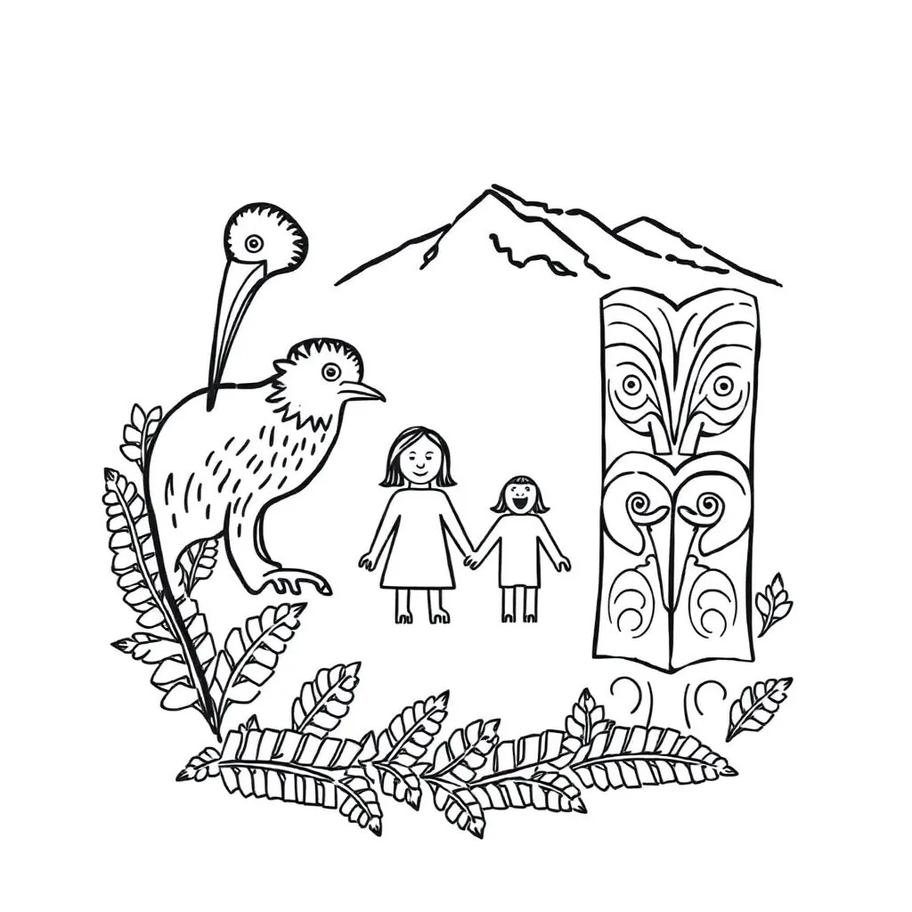 Multiplication and division fact families illustration