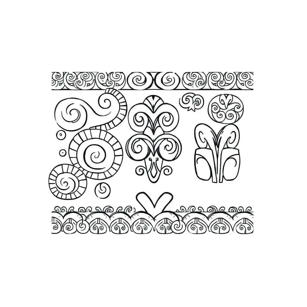 Mathematical patterns and sequences illustration