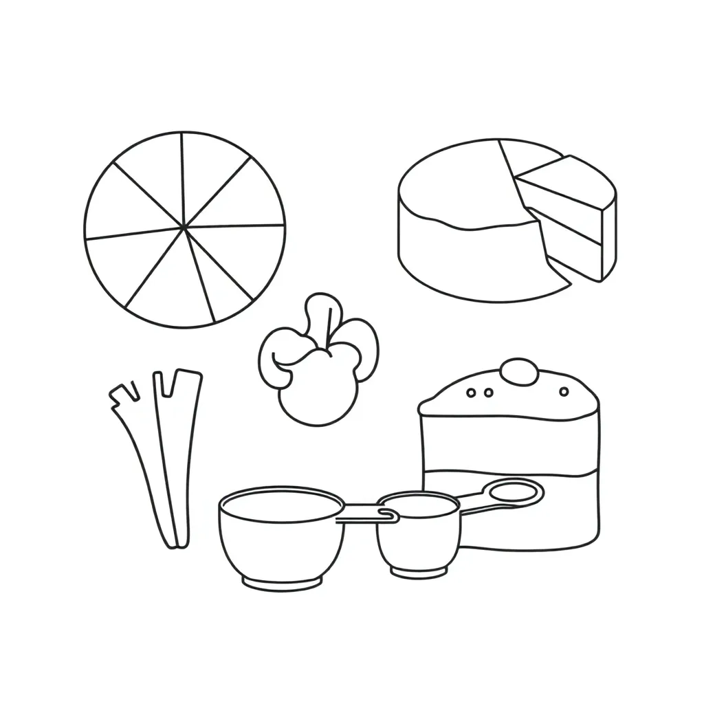 Fractions and percentages illustration