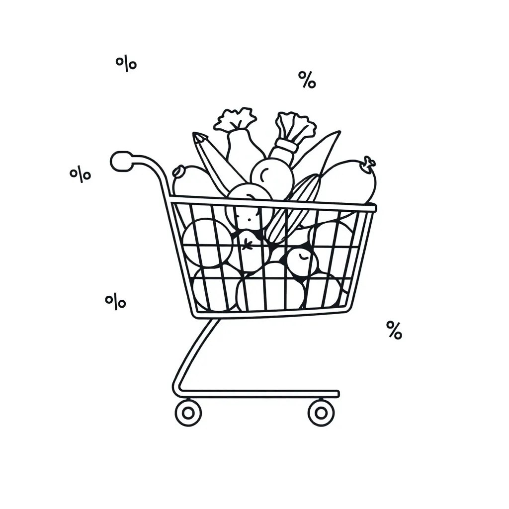 Shopping discount illustration