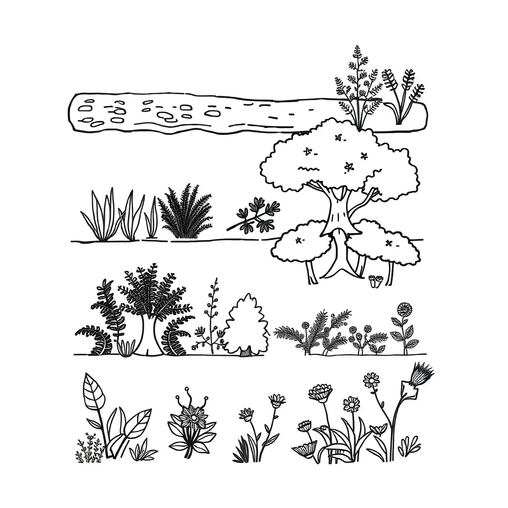 New Zealand plants in different habitats