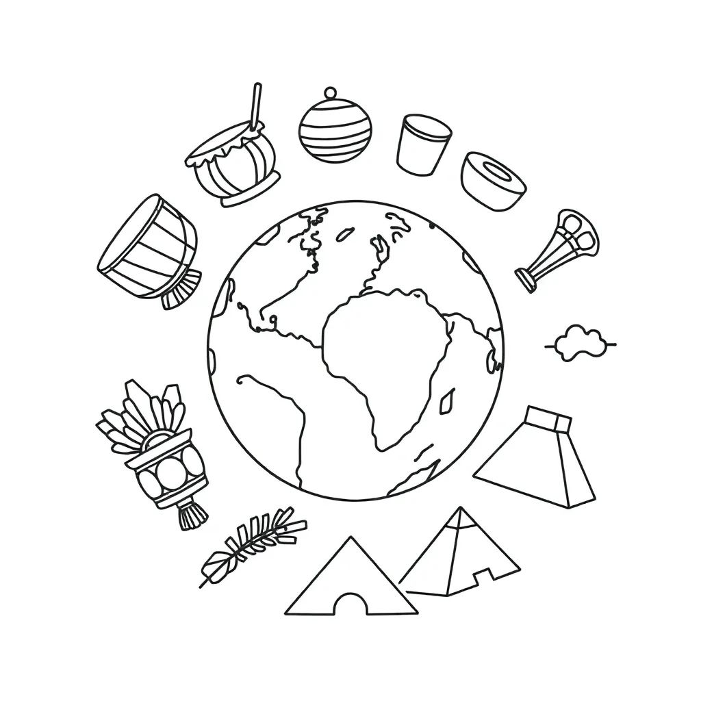 Semantic mapping illustration with connected words