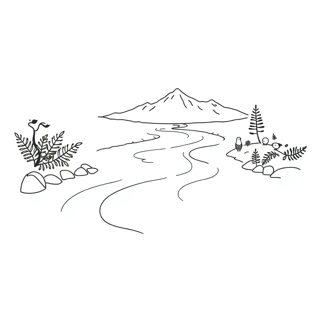 Connecting words illustration