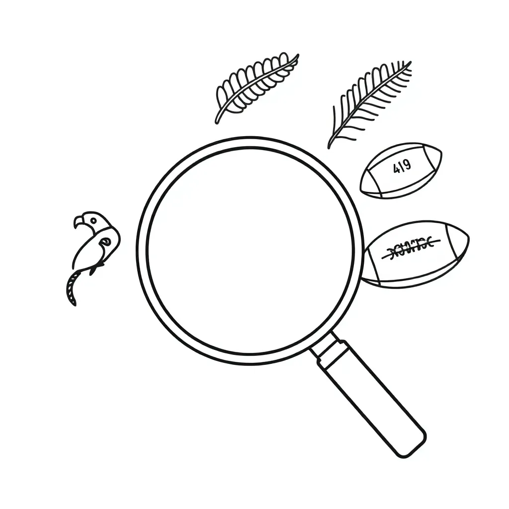 Student scanning text with magnifying glass