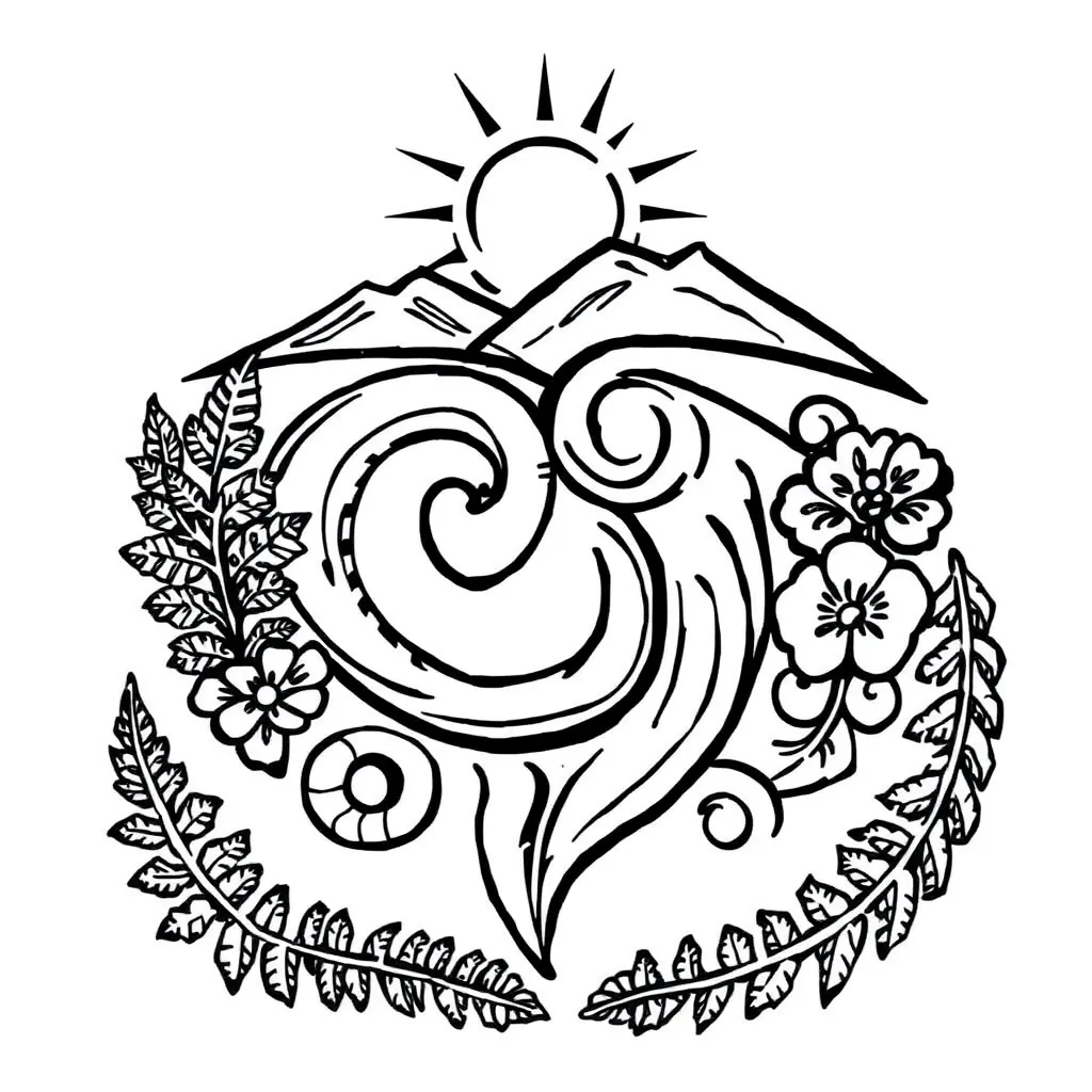 Māori cultural symbols representing mana and strength