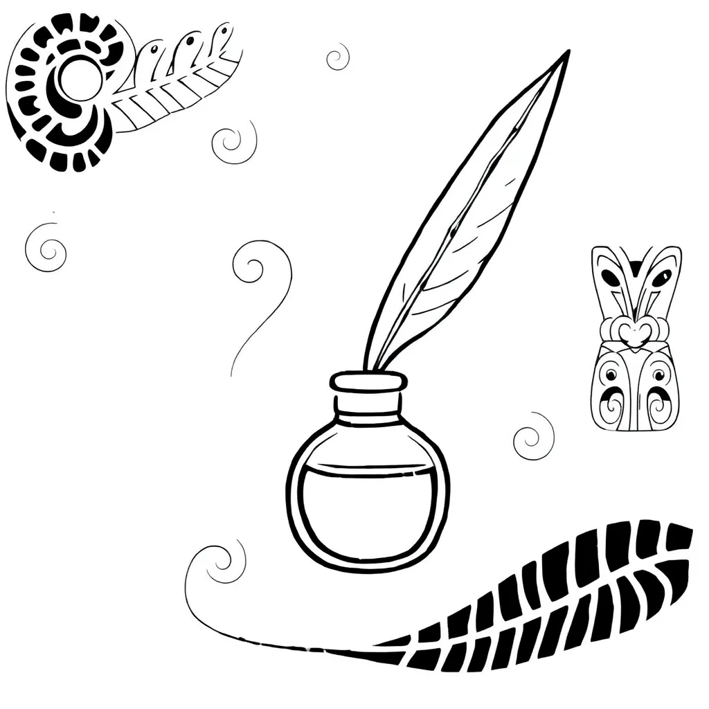 News presenter at desk with microphone