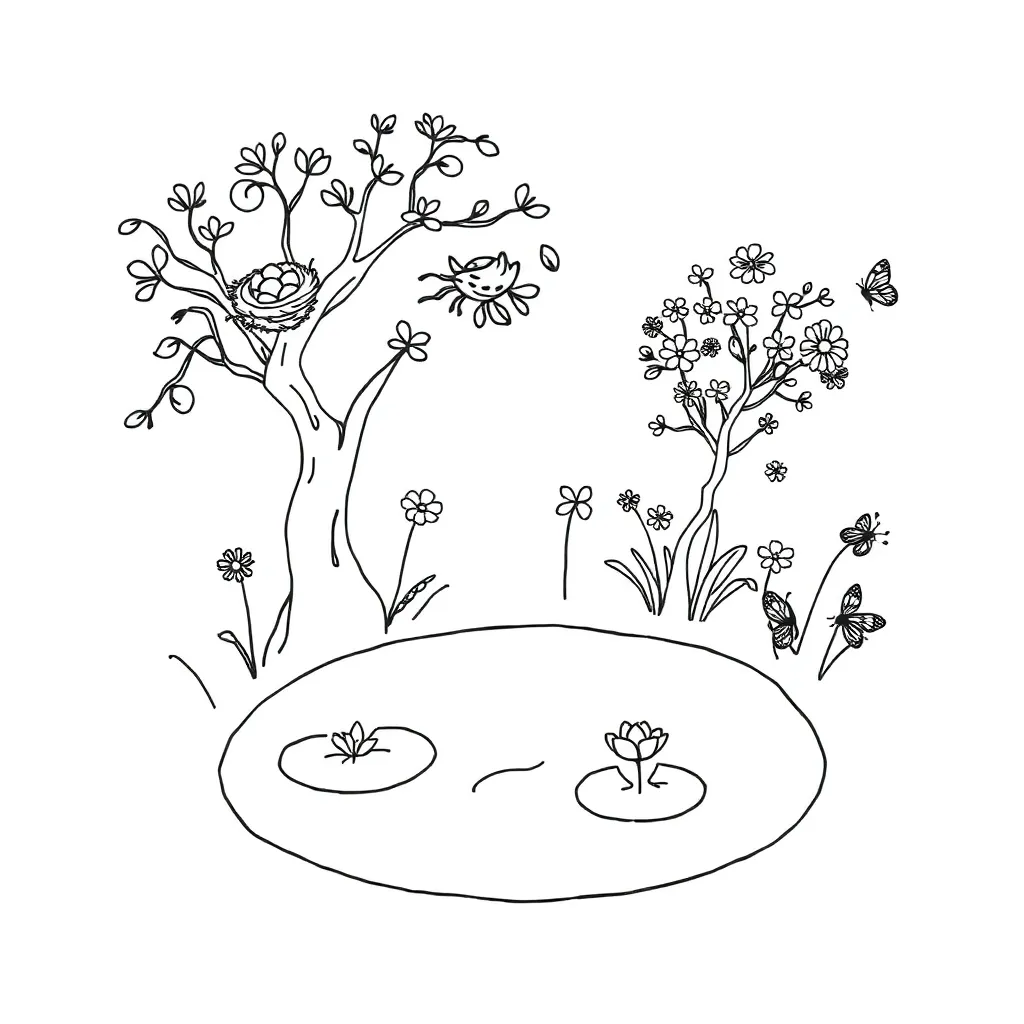 Mini ecosystem in a jar with plants, soil, and water
