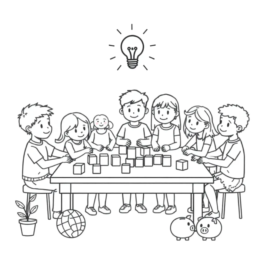 Young entrepreneur with lemonade stand