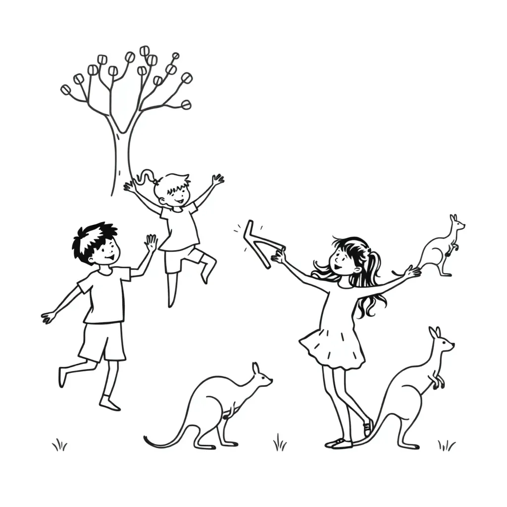 Children dancing and expressing emotions through movement