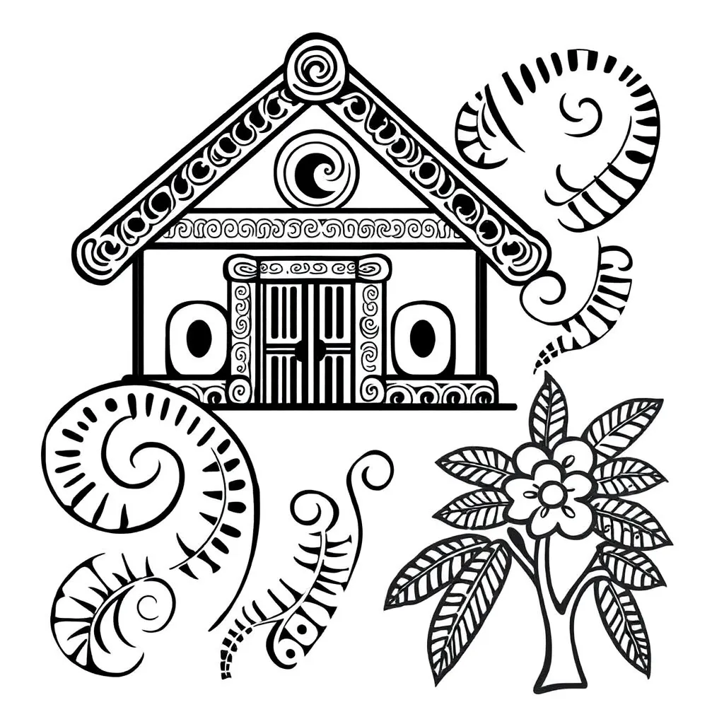 Māori sentence structure illustration