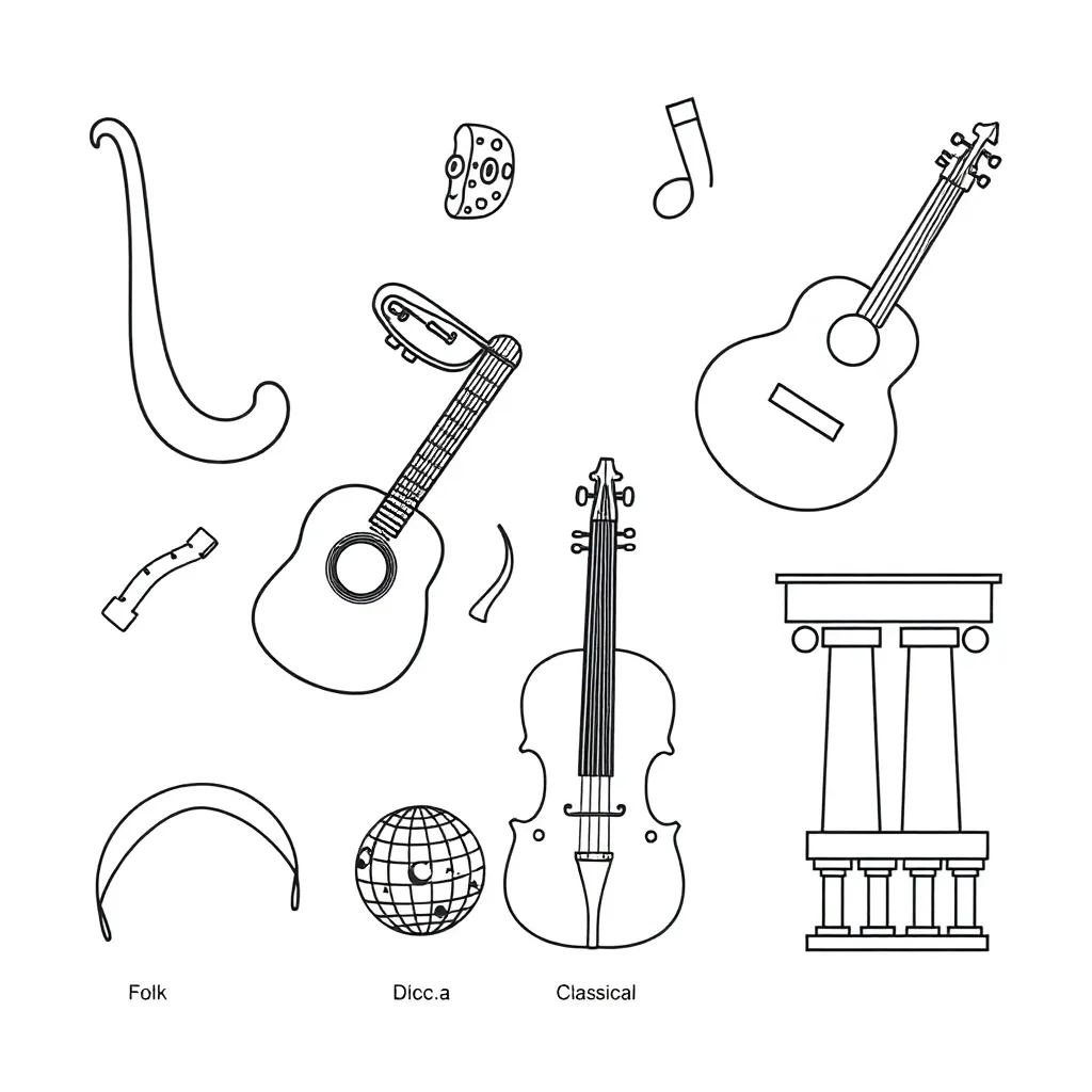 Musical instruments and notes