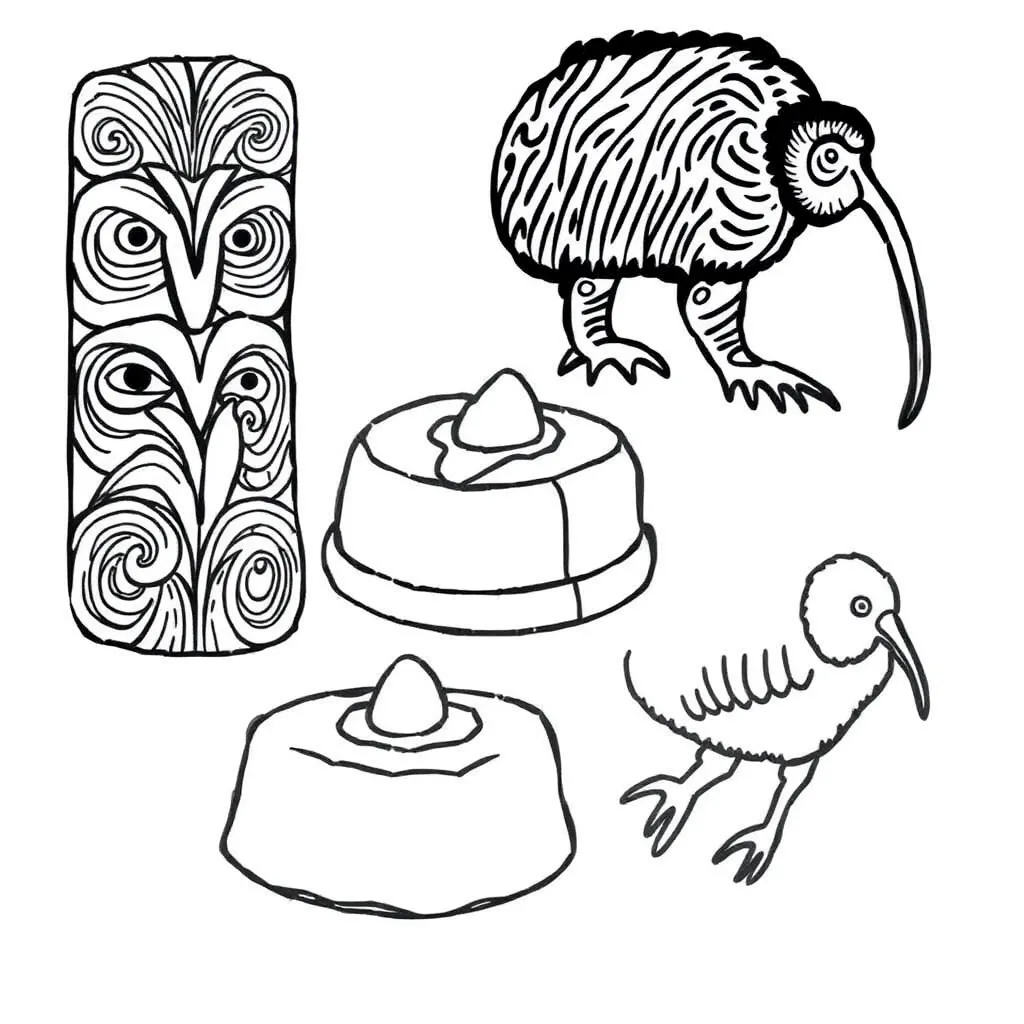 Fraction circles and number line illustration