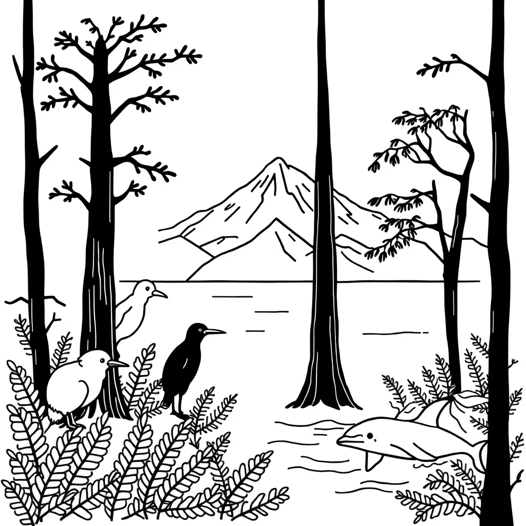 Traditional Māori food garden ecosystem