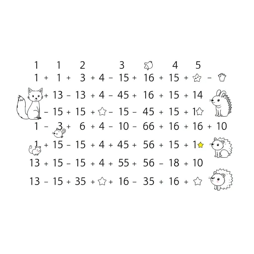 Times tables multiplication grid illustration