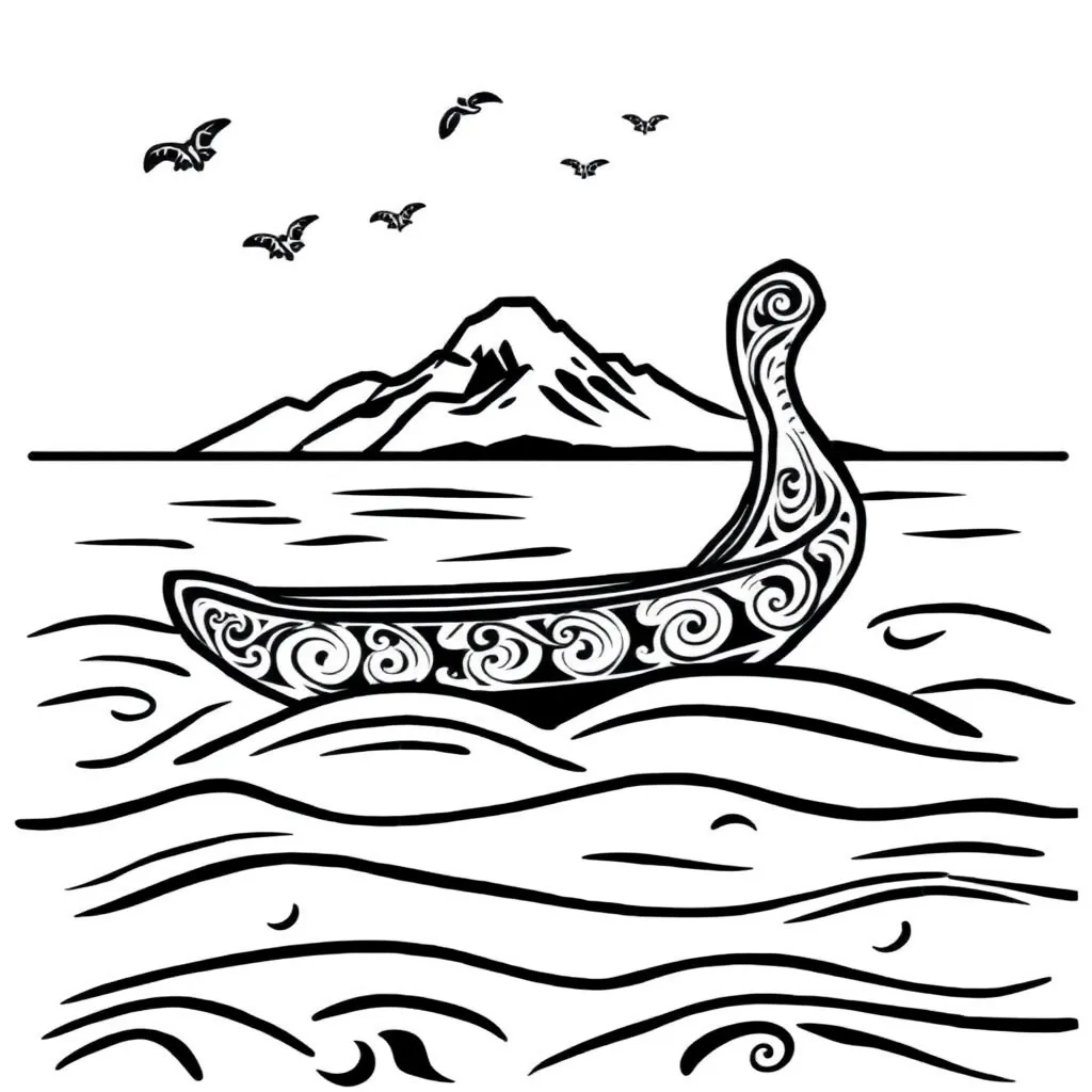 European ships meeting Māori waka